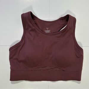 Knix Burgundy Sports Bra Racerback Size M